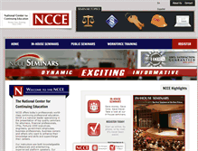 Tablet Screenshot of nccetraining.com